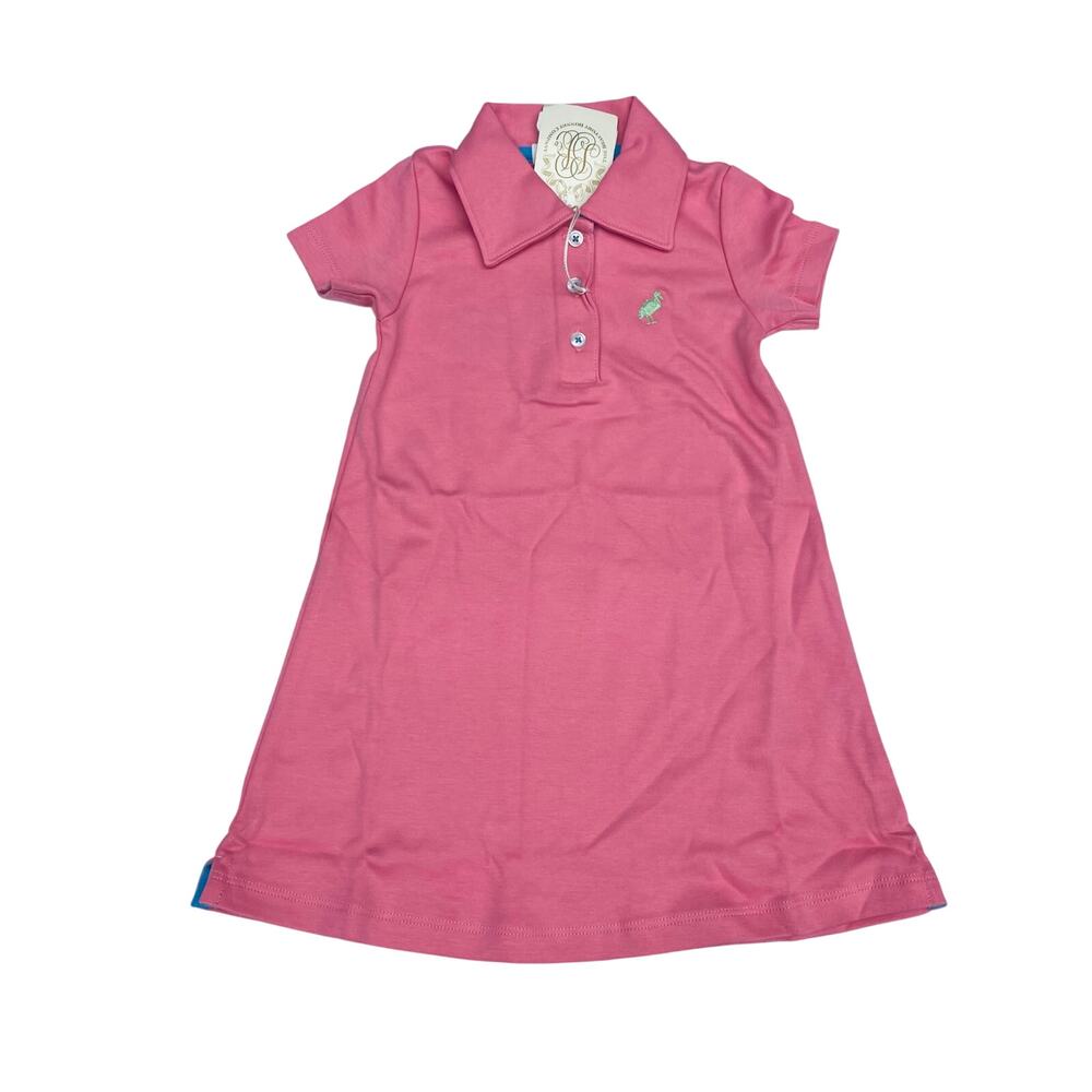 NWT TBBC Size 12 Maude's Polo Dress in Hampton Bay Pink
